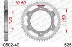 AFAM Tandwiel Achterzijde Staal 49T - 525