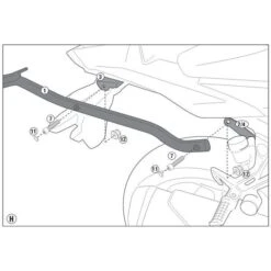 GIVI 4116FZ Topkofferrek Kawasaki Z 300 (15-17)